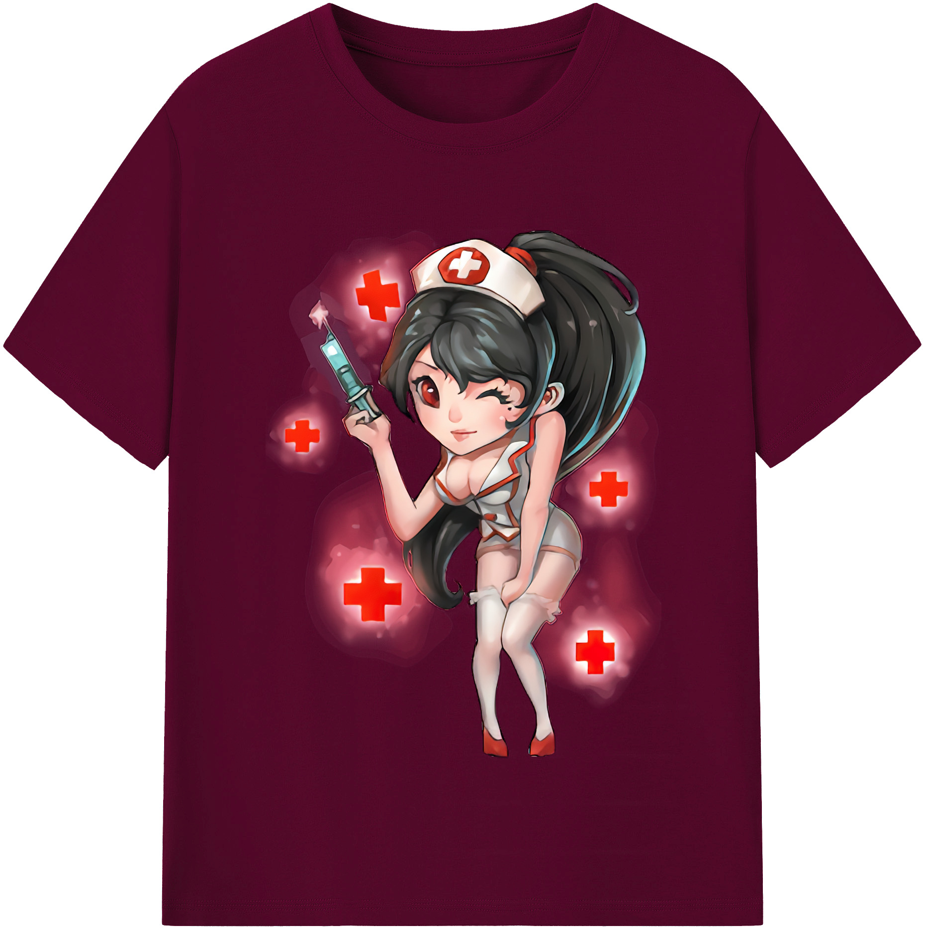 （画像用） リーグ・オブ・レジェンド League of Legends LOL レディースカジュアルプリントTシャツ（綿100％）
